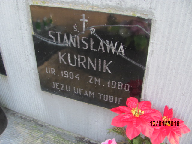 Stanisława Kurnik 1904 Wieliczka - Grobonet - Wyszukiwarka osób pochowanych