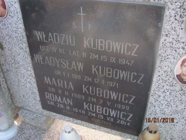 Roman Kubowicz 1948 Wieliczka - Grobonet - Wyszukiwarka osób pochowanych