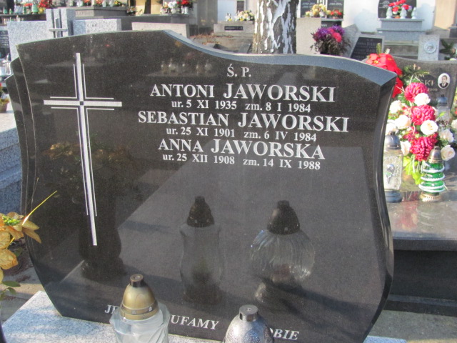 Anna Jaworska 1933 Wieliczka - Grobonet - Wyszukiwarka osób pochowanych