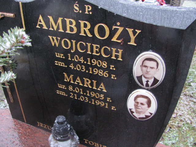 Wojciech Ambroży 1908 Wieliczka - Grobonet - Wyszukiwarka osób pochowanych