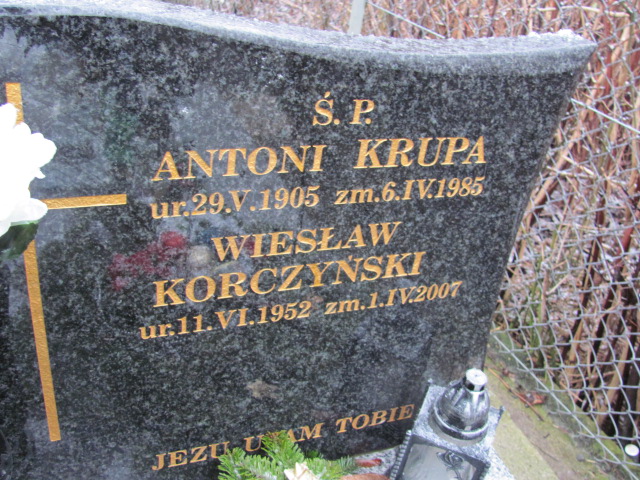 Wiesław Korczyński 1952 Wieliczka - Grobonet - Wyszukiwarka osób pochowanych