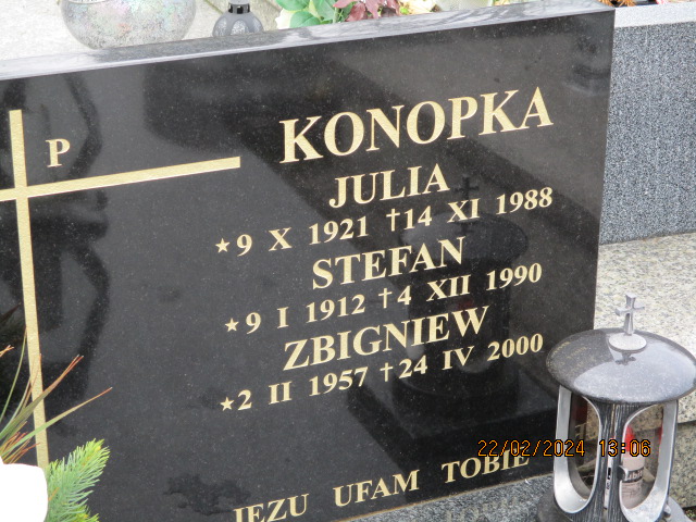 Grób Zbigniew Konopka