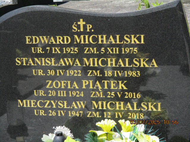 Edward Michalski 1925 Wieliczka - Grobonet - Wyszukiwarka osób pochowanych