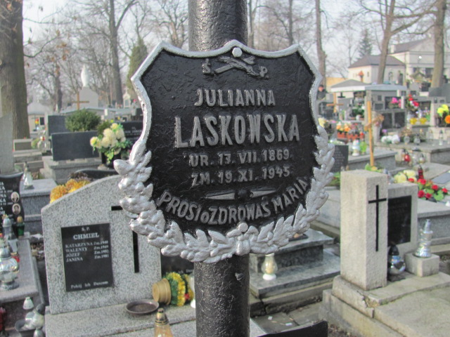 Julianna Laskowska 1869 Wieliczka - Grobonet - Wyszukiwarka osób pochowanych