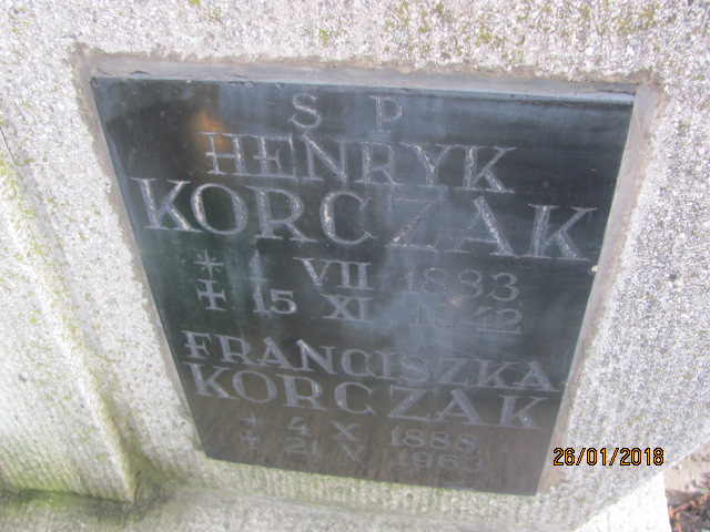 Henryk Korczak 1883 Wieliczka - Grobonet - Wyszukiwarka osób pochowanych