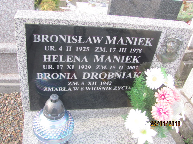 Bronisława Drobniak 1933 Wieliczka - Grobonet - Wyszukiwarka osób pochowanych