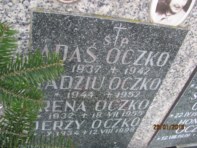 Adam Oczko 1936 Wieliczka - Grobonet - Wyszukiwarka osób pochowanych