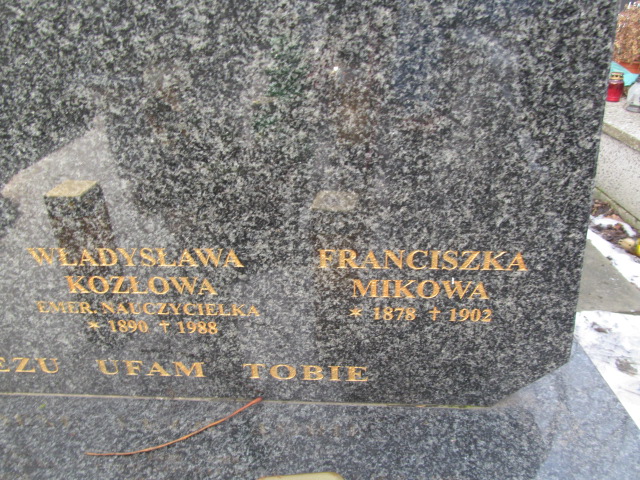 Aleksandra Będkowska-Kozioł 1943 Wieliczka - Grobonet - Wyszukiwarka osób pochowanych