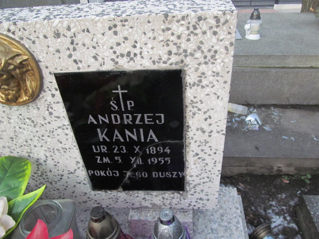 Andrzej Kania 1894 Wieliczka - Grobonet - Wyszukiwarka osób pochowanych