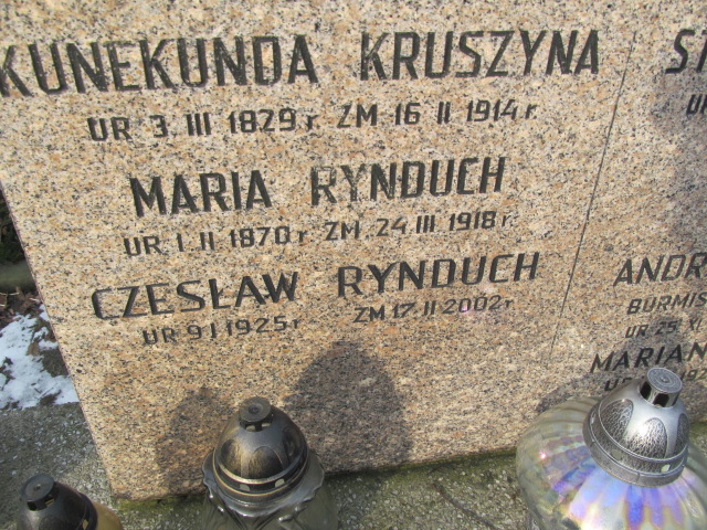 Andrzej Rynduch 1891 Wieliczka - Grobonet - Wyszukiwarka osób pochowanych