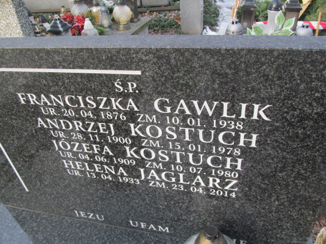 Andrzej Kostuch 1900 Wieliczka - Grobonet - Wyszukiwarka osób pochowanych