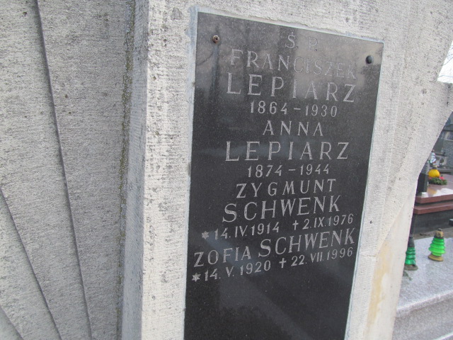 Anna Lepiarz 1874 Wieliczka - Grobonet - Wyszukiwarka osób pochowanych