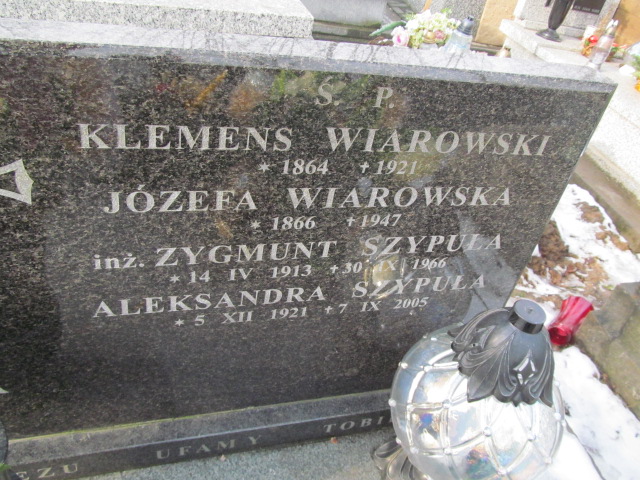 Aleksandra Szypuła 1921 Wieliczka - Grobonet - Wyszukiwarka osób pochowanych