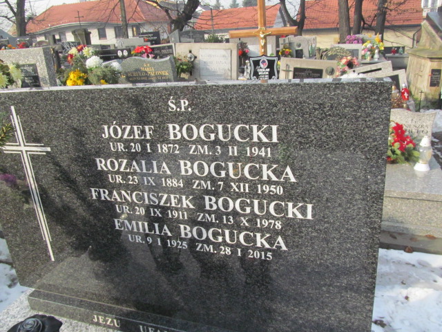 Józef Bogucki 1872 Wieliczka - Grobonet - Wyszukiwarka osób pochowanych