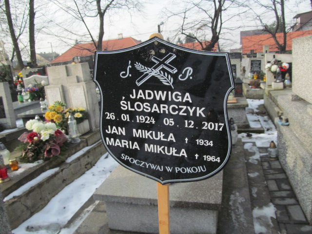 Jadwiga Ślosarczyk 1924 Wieliczka - Grobonet - Wyszukiwarka osób pochowanych