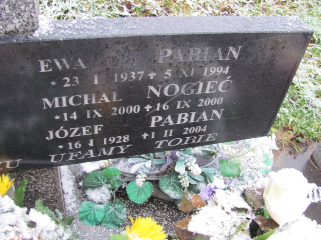 Ewa Pabian  1937 Wieliczka - Grobonet - Wyszukiwarka osób pochowanych