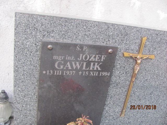 Józef Gawlik  1937 Wieliczka - Grobonet - Wyszukiwarka osób pochowanych