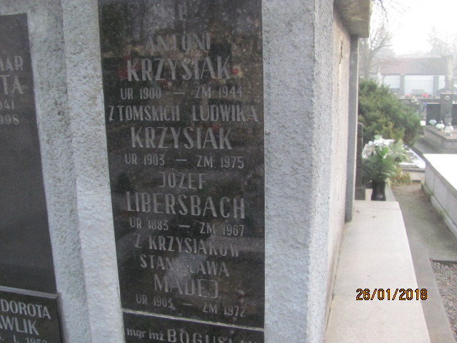 Józef Libersbach 1883 Wieliczka - Grobonet - Wyszukiwarka osób pochowanych