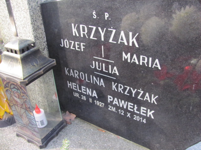 Józef Krzyżak 1871 Wieliczka - Grobonet - Wyszukiwarka osób pochowanych