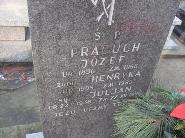 Józef Pracuch 1896 Wieliczka - Grobonet - Wyszukiwarka osób pochowanych