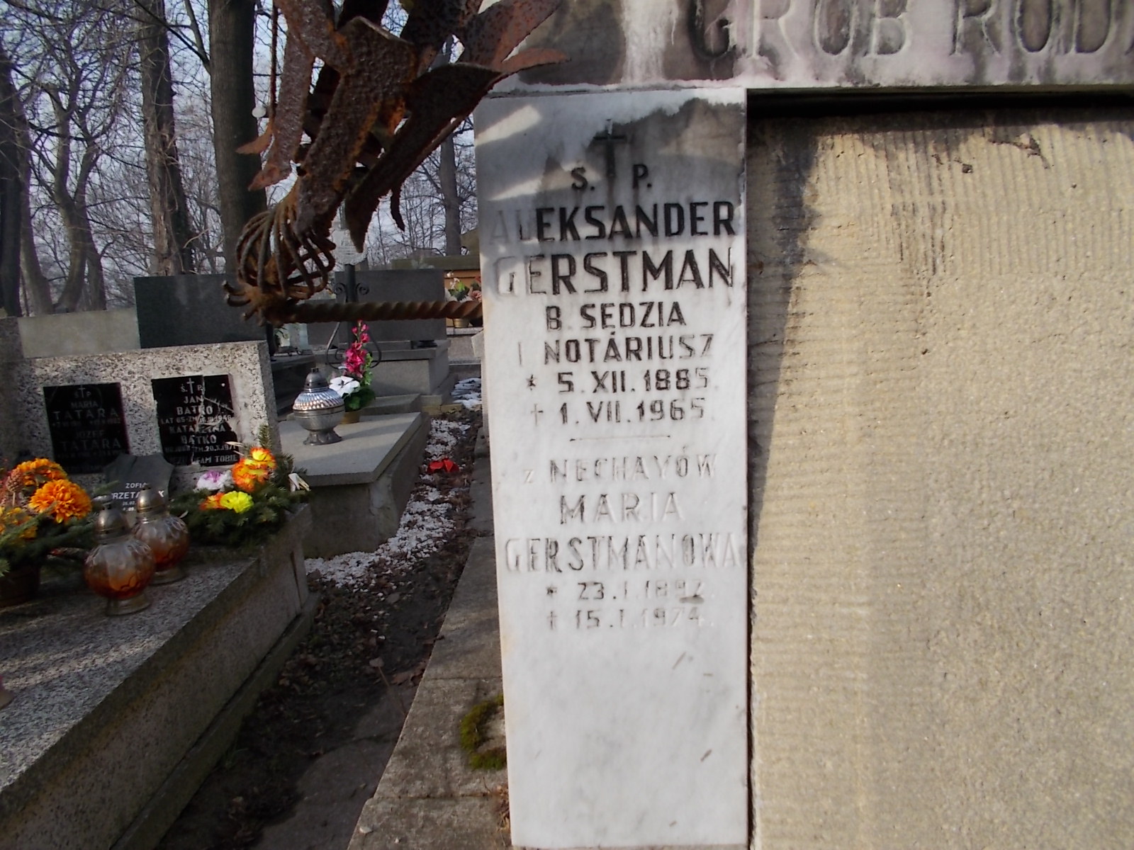 Aleksander Gerstman 1885 Wieliczka - Grobonet - Wyszukiwarka osób pochowanych