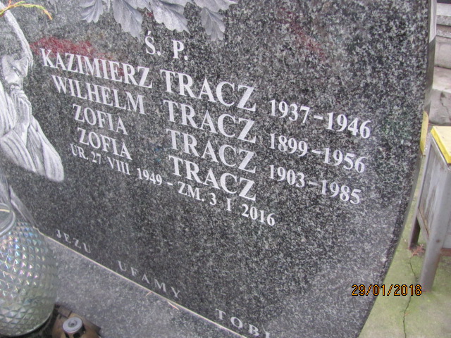 Kazimierz Tracz 1936 Wieliczka - Grobonet - Wyszukiwarka osób pochowanych