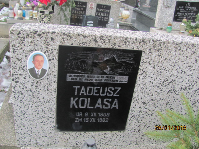 Tadeusz Kolasa 1909 Wieliczka - Grobonet - Wyszukiwarka osób pochowanych