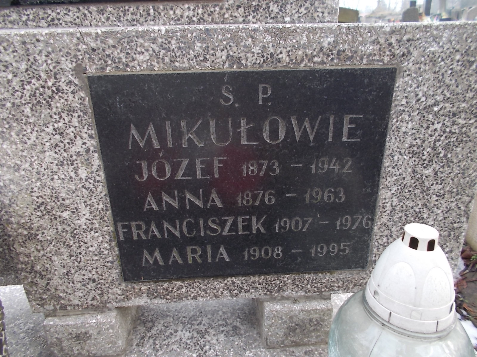 Józef Mikuła 1872 Wieliczka - Grobonet - Wyszukiwarka osób pochowanych