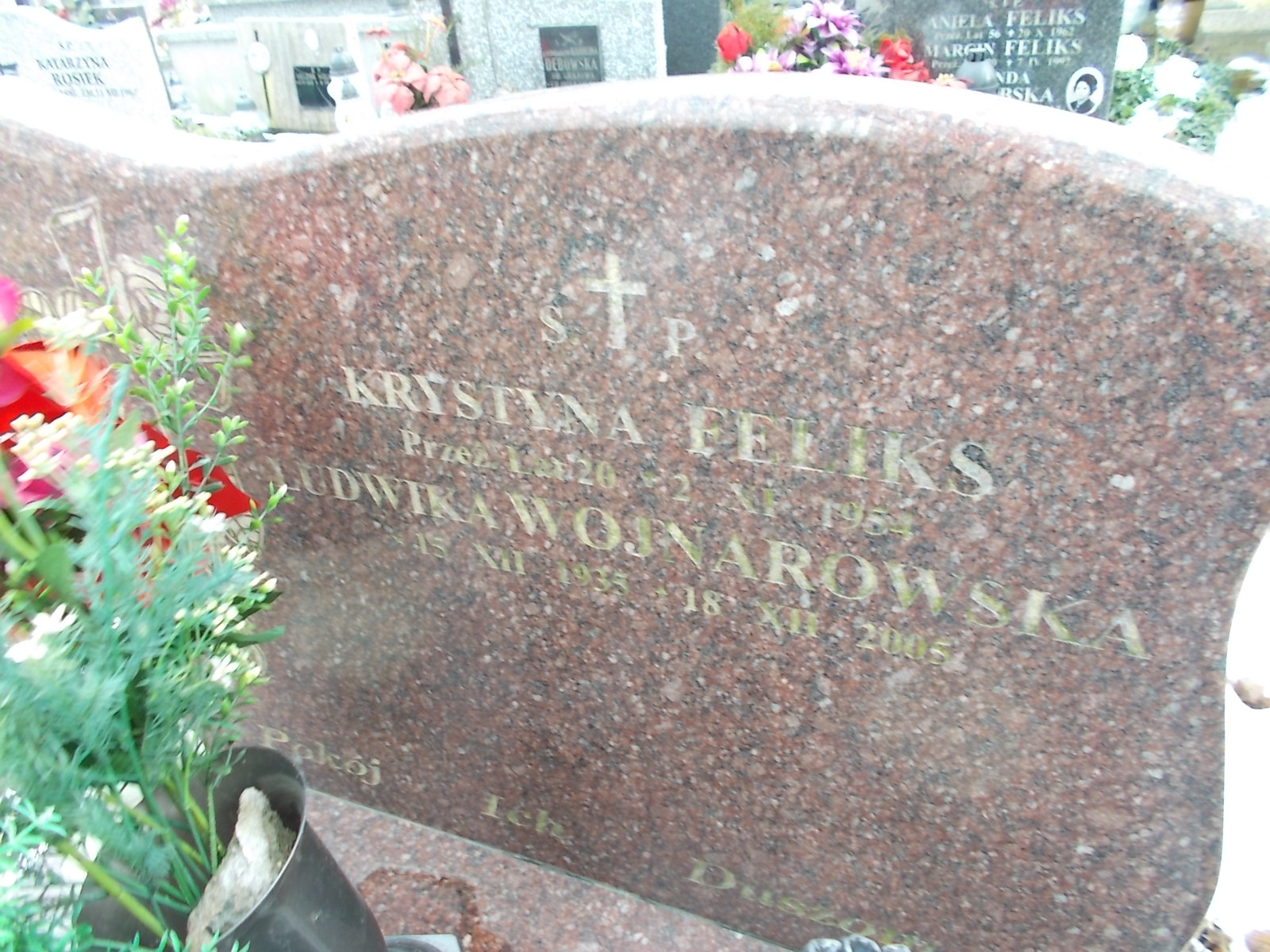 Ludwika Wojnarowska 1935 Wieliczka - Grobonet - Wyszukiwarka osób pochowanych