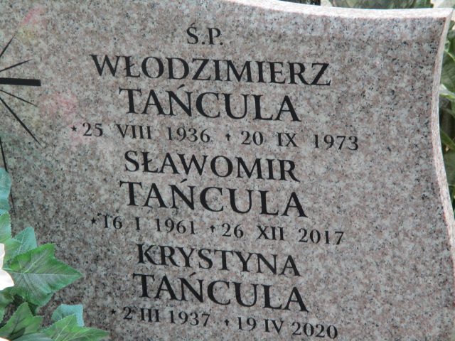 Grób Sławomir Tańcula