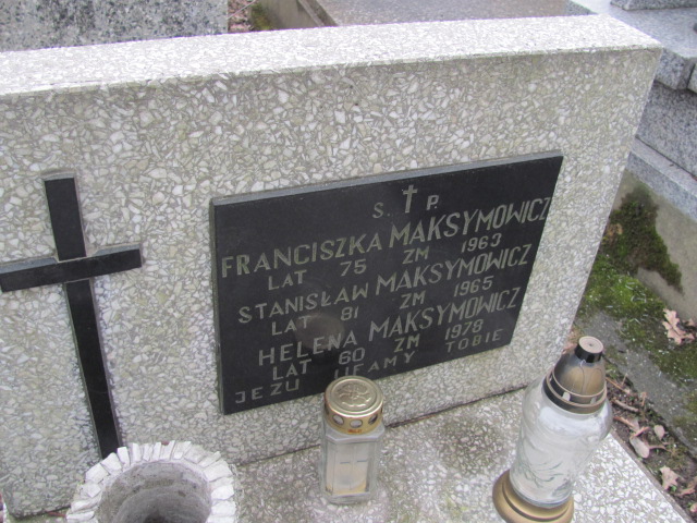 Franciszka Maksymowicz 1888 Wieliczka - Grobonet - Wyszukiwarka osób pochowanych