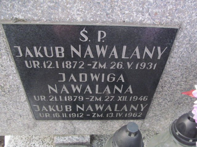 Jakub Nawalany 1912 Wieliczka - Grobonet - Wyszukiwarka osób pochowanych