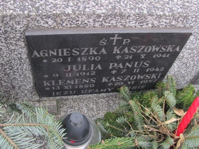 Julia Panuś 1912 Wieliczka - Grobonet - Wyszukiwarka osób pochowanych