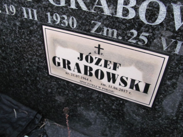 Józef Grabowski 1964 Wieliczka - Grobonet - Wyszukiwarka osób pochowanych