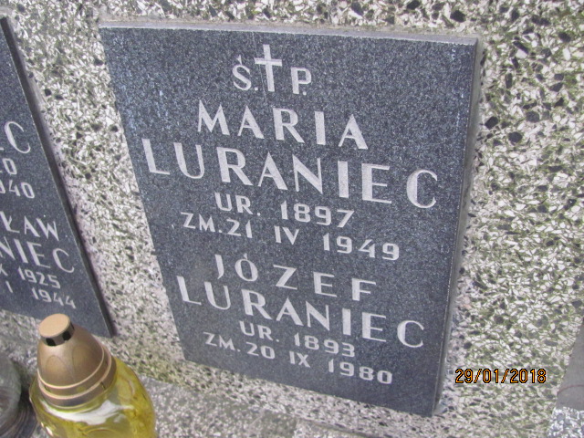 Stanisław Luraniec 1925 Wieliczka - Grobonet - Wyszukiwarka osób pochowanych