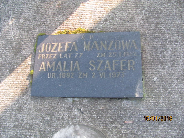 Józefa Manz 1886 Wieliczka - Grobonet - Wyszukiwarka osób pochowanych