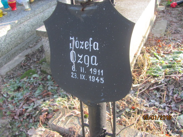 Józefa Ozga 1911 Wieliczka - Grobonet - Wyszukiwarka osób pochowanych