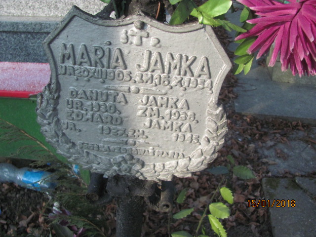 Maria Jamka 1905 Wieliczka - Grobonet - Wyszukiwarka osób pochowanych