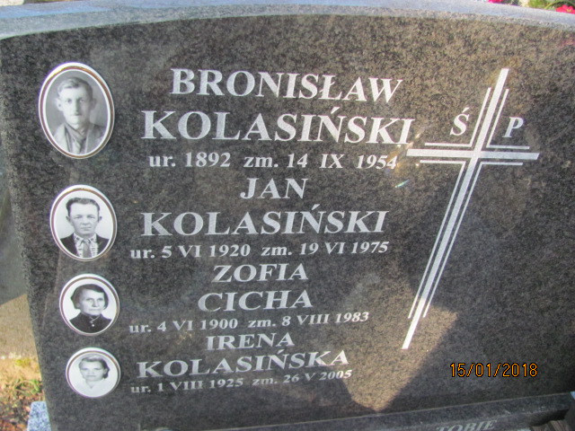 Irena Kolasińska 1925 Wieliczka - Grobonet - Wyszukiwarka osób pochowanych