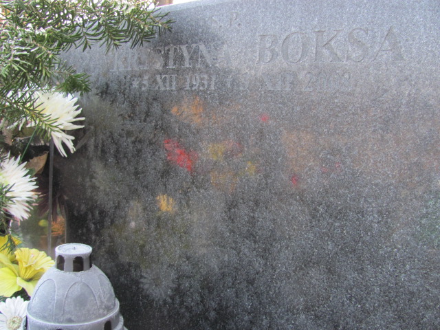 Krystyna Boksa-Wielgosińska 1931 Wieliczka - Grobonet - Wyszukiwarka osób pochowanych
