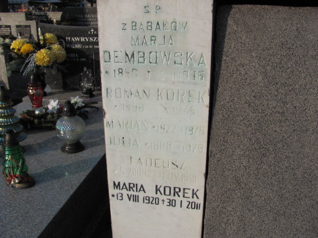 Maria Blum 1921 Wieliczka - Grobonet - Wyszukiwarka osób pochowanych