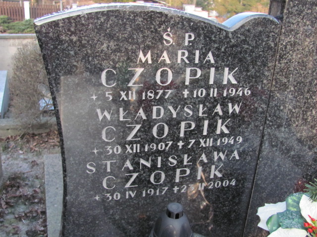 Maria Czopik 1877 Wieliczka - Grobonet - Wyszukiwarka osób pochowanych