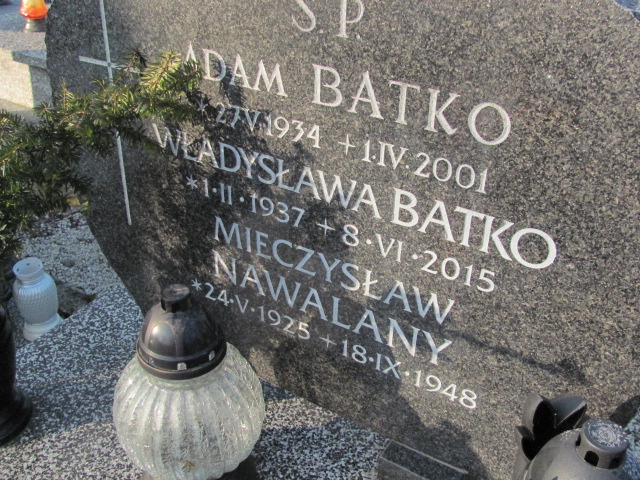Adam Czesław BATKO 1934 Wieliczka - Grobonet - Wyszukiwarka osób pochowanych