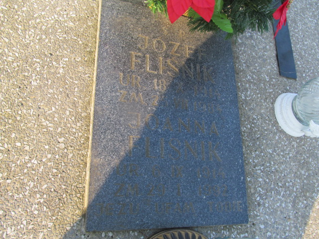 Joanna Fliśnik 1914 Wieliczka - Grobonet - Wyszukiwarka osób pochowanych