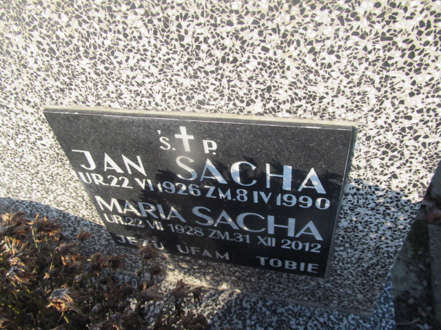 Jan Sacha 1926 Wieliczka - Grobonet - Wyszukiwarka osób pochowanych