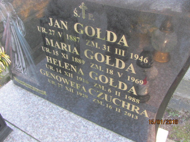 Jan Gołda 1887 Wieliczka - Grobonet - Wyszukiwarka osób pochowanych