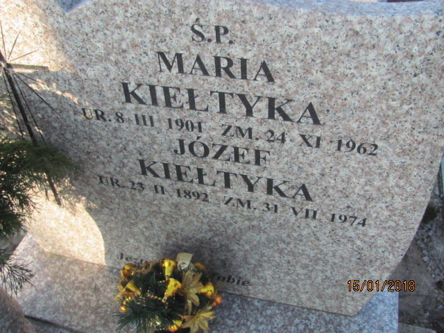 Maria Kiełtyka 1901 Wieliczka - Grobonet - Wyszukiwarka osób pochowanych