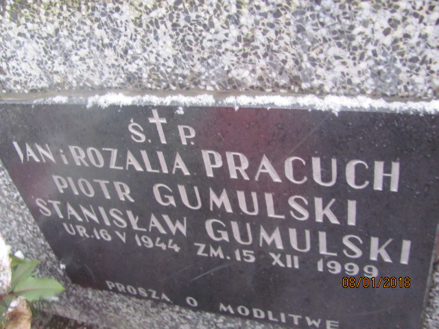 Stanisaław Gumulski 1944 Wieliczka - Grobonet - Wyszukiwarka osób pochowanych