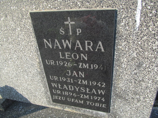 Leon Nawara 1925 Wieliczka - Grobonet - Wyszukiwarka osób pochowanych