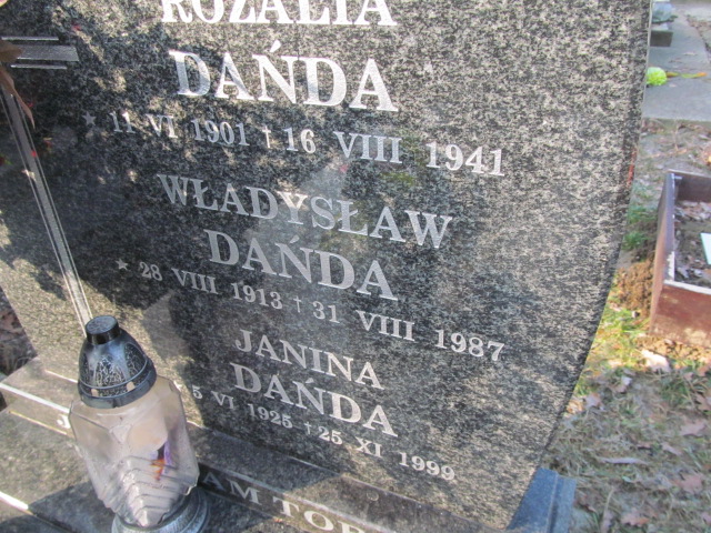Rozalia Dańda 1901 Wieliczka - Grobonet - Wyszukiwarka osób pochowanych